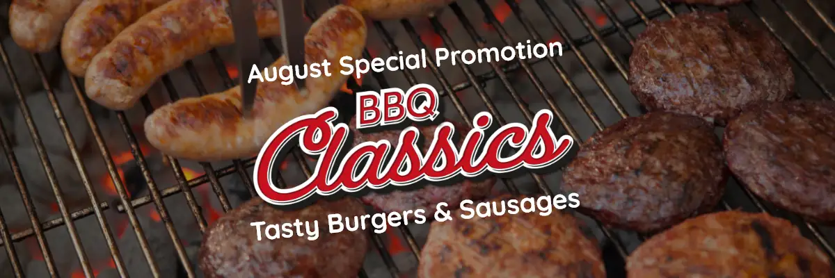 Click Here To Enlarge This Photo Of Enjoy BBQ Classics This August&colon; Tasty Burgers & Sausages