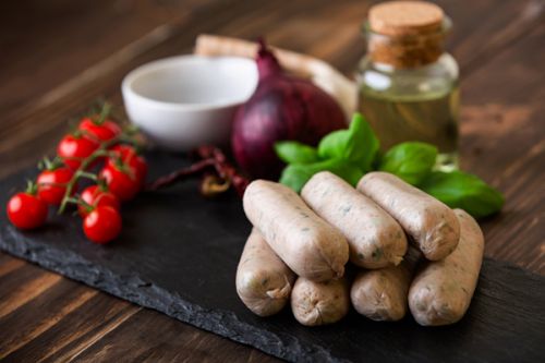 Click Here To Enlarge This Photo Of Pork & Leek Sausage